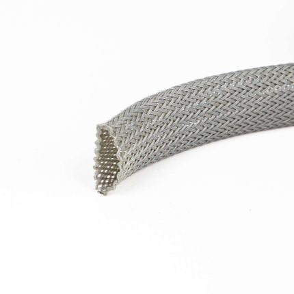 Gevlochten isolatiekous 2-5 mm nominaal 3 mm grijs (Rol 200 mtr)