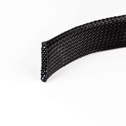 Gevlochten isolatiekous 15-30 mm zwart (Box 6 mtr)
